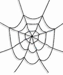 Brand new 👏 Traditions Lighted 🦇 Halloween Fabric Spider Web 😍