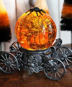 Hot Sale ???? Traditions Lighted ???? Halloween Skeleton & Black Cat Spinning Water Globe Carriage ✔️ 7 Hot Sale ???? Traditions Lighted ???? Halloween Skeleton & Black Cat Spinning Water Globe Carriage ✔️ -Traditions Shop SS2659410hc