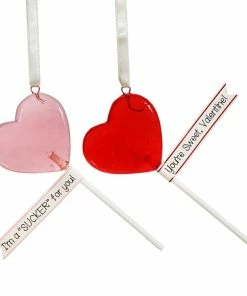 Budget 🌟 Traditions Valentine Lollipop Ornaments Set/2 ⭐