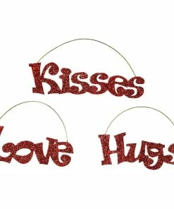 Outlet ❤️ Traditions Mini Valentine Tin Word Signs Set/3 ⭐