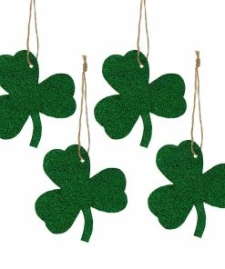 Brand new 👏 Traditions Tin Shamrock Ornaments Set/4 💯
