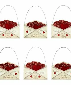 Cheapest 🛒 Traditions Valentine Envelope Ornaments Set/6 🛒