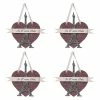 Best Pirce 😉 Traditions Eiffel Tower Pink Heart Ornaments Set/4 🧨 -Traditions Shop TL1343p