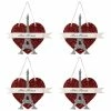Wholesale 🎁 Traditions Eiffel Tower Red Heart Ornaments Set/4 ✔️ -Traditions Shop TL1343r